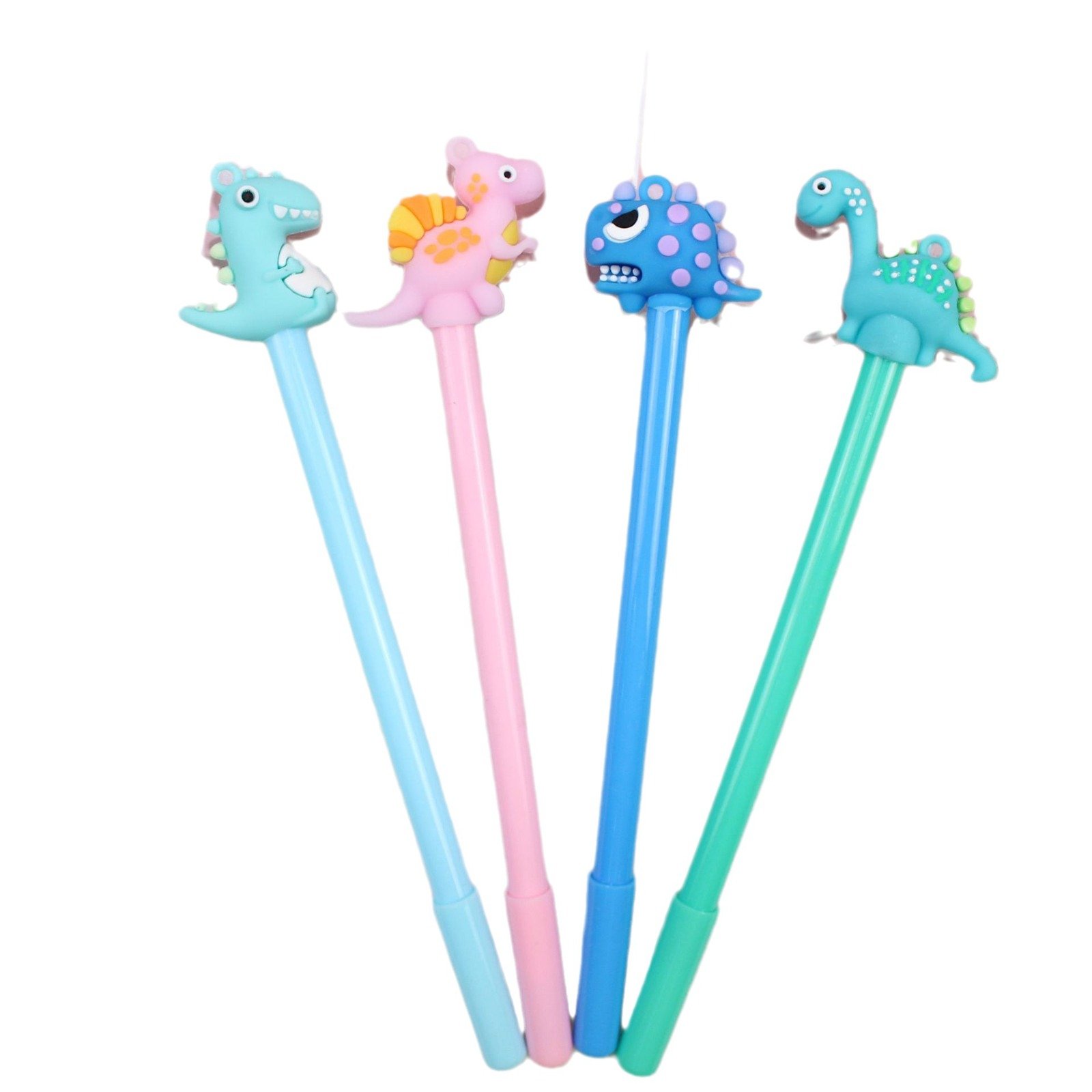 Boligrafo infantil trazo fino accesorio en gel: diseño: Osos, Dino, Pelota, Fruta y Mariposa. 
Largo 18cm. Colores surtidos ideal souvenirs